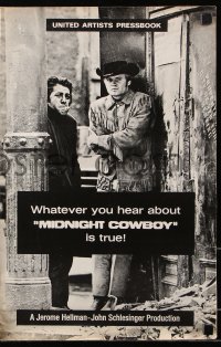 7s363 MIDNIGHT COWBOY pressbook 1969 Dustin Hoffman, Jon Voight, John Schlesinger classic, x-rated!