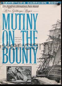 7s376 MUTINY ON THE BOUNTY pressbook 1962 Marlon Brando & sexy Tarita, directed by Lewis Milestone!