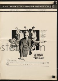 7s429 POINT BLANK pressbook 1967 Lee Marvin, Angie Dickinson, John Boorman film noir!