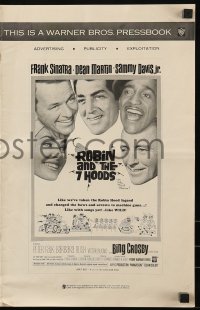 7s459 ROBIN & THE 7 HOODS pressbook 1964 Frank Sinatra, Dean Martin, Sammy Davis Jr, Bing Crosby