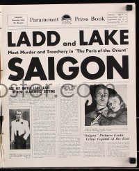 7s470 SAIGON pressbook 1948 great images of Alan Ladd & sexy Veronica Lake!