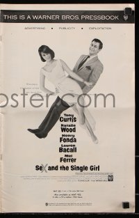 7s483 SEX & THE SINGLE GIRL pressbook 1965 great images of Tony Curtis & sexiest Natalie Wood!