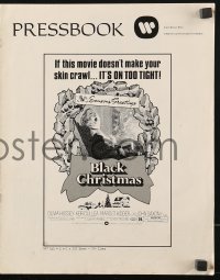 7s488 SILENT NIGHT EVIL NIGHT pressbook 1975 gruesome images will make your skin crawl!