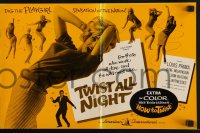 7s565 TWIST ALL NIGHT pressbook 1962 Louis Prima, great images of sexy dancing June Wilkinson!