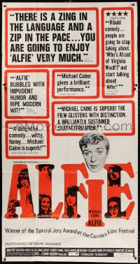 7t171 ALFIE 3sh 1966 British cad Michael Caine loves them and leaves them, ask any girl!