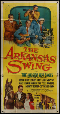 7t173 ARKANSAS SWING 3sh 1948 Hoosier Hot Shots country musical, Hezzie, Ken, Gil & Gabe!