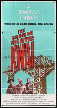 7t189 BRIDGE ON THE RIVER KWAI 3sh R1972 William Holden, Alec Guinness, David Lean classic!
