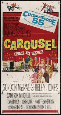 7t194 CAROUSEL 3sh 1956 Shirley Jones, Gordon MacRae, Rodgers & Hammerstein musical!