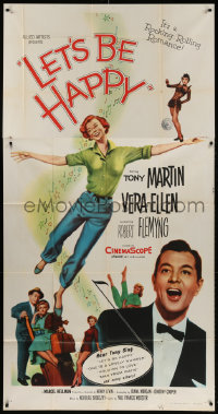 7t271 LET'S BE HAPPY 3sh 1957 pretty Vera-Ellen & Tony Martin in a rocking and rolling romance!