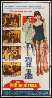 7t286 MILLIONAIRESS 3sh 1960 beautiful Sophia Loren is the richest girl in the world, Peter Sellers