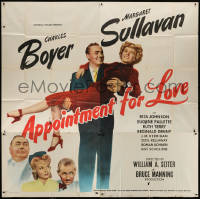 7t052 APPOINTMENT FOR LOVE 6sh 1941 Charles Boyer, Margaret Sullavan, Eugene Pallette, Denny, rare!