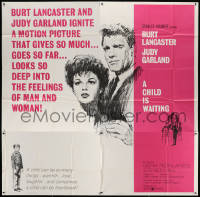 7t060 CHILD IS WAITING 6sh 1963 Howard Terpning art of Burt Lancaster & Judy Garland, Cassavetes!