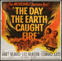 7t062 DAY THE EARTH CAUGHT FIRE 6sh 1962 Val Guest sci-fi, most jolting events of tomorrow!