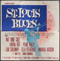 7t089 ST. LOUIS BLUES 6sh 1958 Nat King Cole, the life & music of W.C. Handy, very rare!