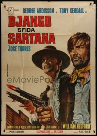7t800 DJANGO DEFIES SARTANA Italian 1p 1970 Django sfida Sartana, Gasparri spaghetti western art!