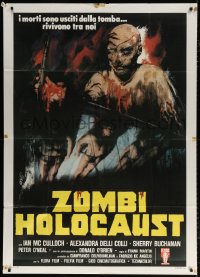 7t798 DOCTOR BUTCHER M.D. Italian 1p 1981 Marino Girolami's Zombi Holocaust, cool Avelli horror art!