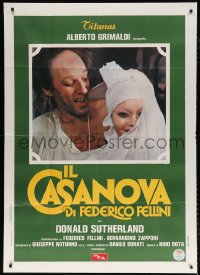 7t779 FELLINI'S CASANOVA Italian 1p 1976 Il Casanova di Federico Fellini, Donald Sutherland, Aumont