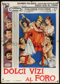 7t769 FUNNY THING HAPPENED ON THE WAY TO THE FORUM Italian 1p 1967 Zero Mostel, different & rare!