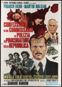 7t520 CONFESSIONS OF A POLICE CAPTAIN Italian 2p 1971 Damiano Damiani, Franco Nero, Mos art!