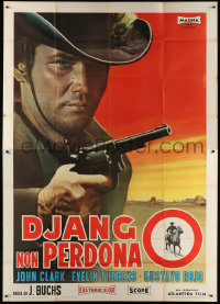 7t504 DJANGO DOES NOT FORGIVE Italian 2p 1967 cool Franco Fiorenzi art of Mexican cowboy!