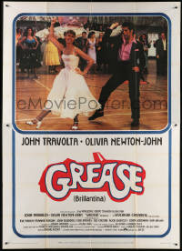 7t484 GREASE Italian 2p 1978 John Travolta & Olivia Newton-John in a most classic musical!