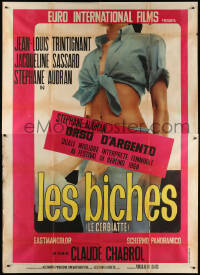 7t455 LES BICHES Italian 2p 1979 Claude Chabrol directed, Jacqueline Sassard, sexy image, rare!
