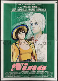 7t447 MATTER OF TIME Italian 2p 1976 great artwork of Liza Minnelli & Ingrid Bergman, Nina!