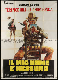 7t443 MY NAME IS NOBODY Italian 2p 1973 Il Mio nome e Nessuno, Casaro art of Fonda & Terence Hill!