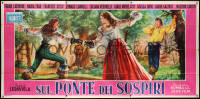 7t384 SUL PONTE DEI SOSPIRI Italian 3p 1953 On the Bridge of Sighs, Savina art of women fencing!