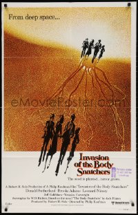 7t029 INVASION OF THE BODY SNATCHERS trimmed 26x41 int'l English language 1-stop poster 1978 remake!