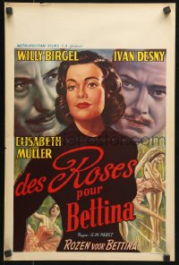 7w354 BALLERINA Belgian 1956 G.W. Pabst's Rosen fur Bettina starring Elisabeth Muller!