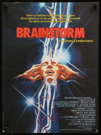7w467 BRAINSTORM French 15x21 1984 Christopher Walken, Natalie Wood, the ultimate experience!