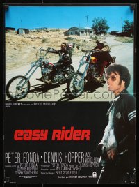 7w479 EASY RIDER French 16x21 R1980s Peter Fonda, motorcycle biker classic directed by Dennis Hopper