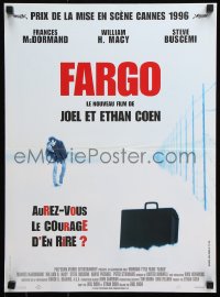 7w482 FARGO French 16x22 1996 a homespun murder story from the Coen Brothers!