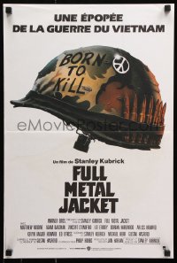 7w488 FULL METAL JACKET French 15x23 1987 Stanley Kubrick's Vietnam War movie, born to kill!