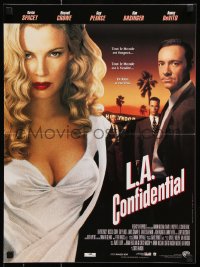 7w501 L.A. CONFIDENTIAL French 16x21 1997 Kevin Spacey, Guy Pearce, sexy Kim Basinger!