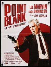 7w524 POINT BLANK French 16x21 R2011 great image of Lee Marvin with gun, John Boorman film noir!
