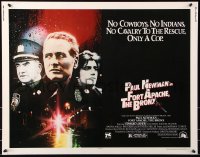 7w114 FORT APACHE THE BRONX 1/2sh 1981 Paul Newman, Edward Asner & Ken Wahl as New York City cops!