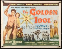7w126 GOLDEN IDOL 1/2sh 1954 full-length Johnny Sheffield as Bomba with spear!