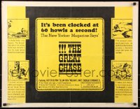 7w132 GREAT CHASE 1/2sh 1963 Buster Keaton, Douglas Fairbanks, the thrill of your life!