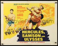 7w135 HERCULES, SAMSON, & ULYSSES 1/2sh 1965 Ercole Sfida Sansone, the world's three mightiest men!