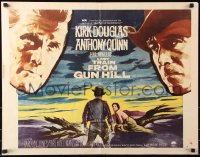 7w185 LAST TRAIN FROM GUN HILL style B 1/2sh 1959 Kirk Douglas, Anthony Quinn, John Sturges directed!
