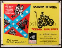 7w266 REBEL ROUSERS 1/2sh 1970 Jack Easy Rider Nicholson, Bruce Dern, Cameron Mitchell, bikers!