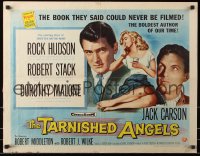 7w302 TARNISHED ANGELS style B 1/2sh 1958 Rock Hudson, Dorothy Malone, Robert Stack, William Faulkner