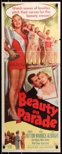 7w679 BEAUTY ON PARADE insert 1950 full-length sexy Lola Albright is Miss U.S.A.!