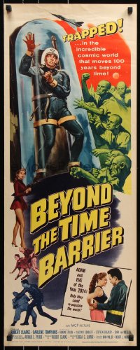 7w687 BEYOND THE TIME BARRIER insert 1959 Adam & Eve in 2024 repopulating the world, ultra-rare!