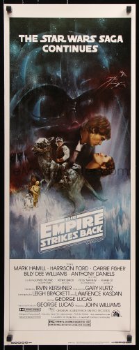 7w742 EMPIRE STRIKES BACK insert 1980 best Gone with the Wind style art by Roger Kastel!