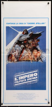 7w574 EMPIRE STRIKES BACK Italian locandina 1980 George Lucas sci-fi classic, cool artwork by Jung!