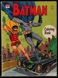 7x131 BATMAN softcover book 1967 D.C. Comics superhero coloring book with great images!