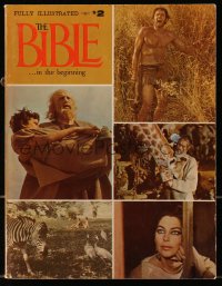 7x134 BIBLE softcover book 1967 filled with images & information on John Huston's religious movie!
